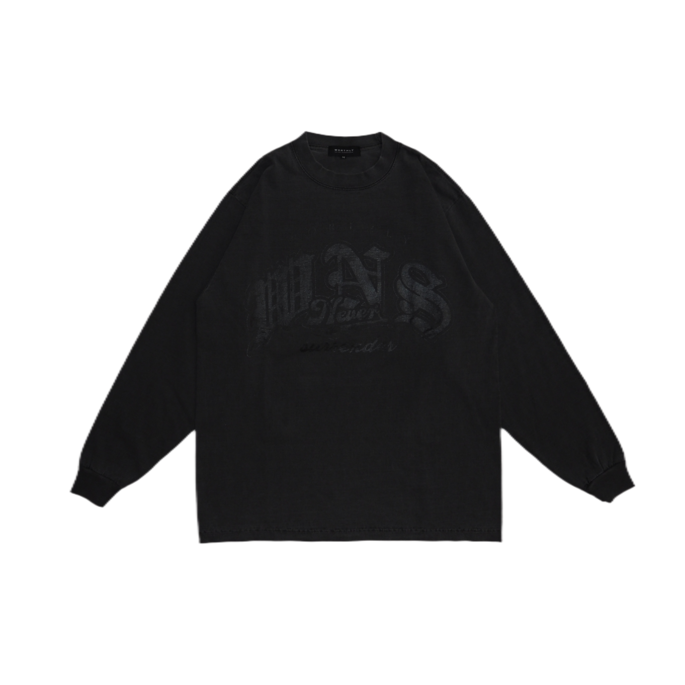 BIG LOGO LONG SLEEVE TEE / SHADOW