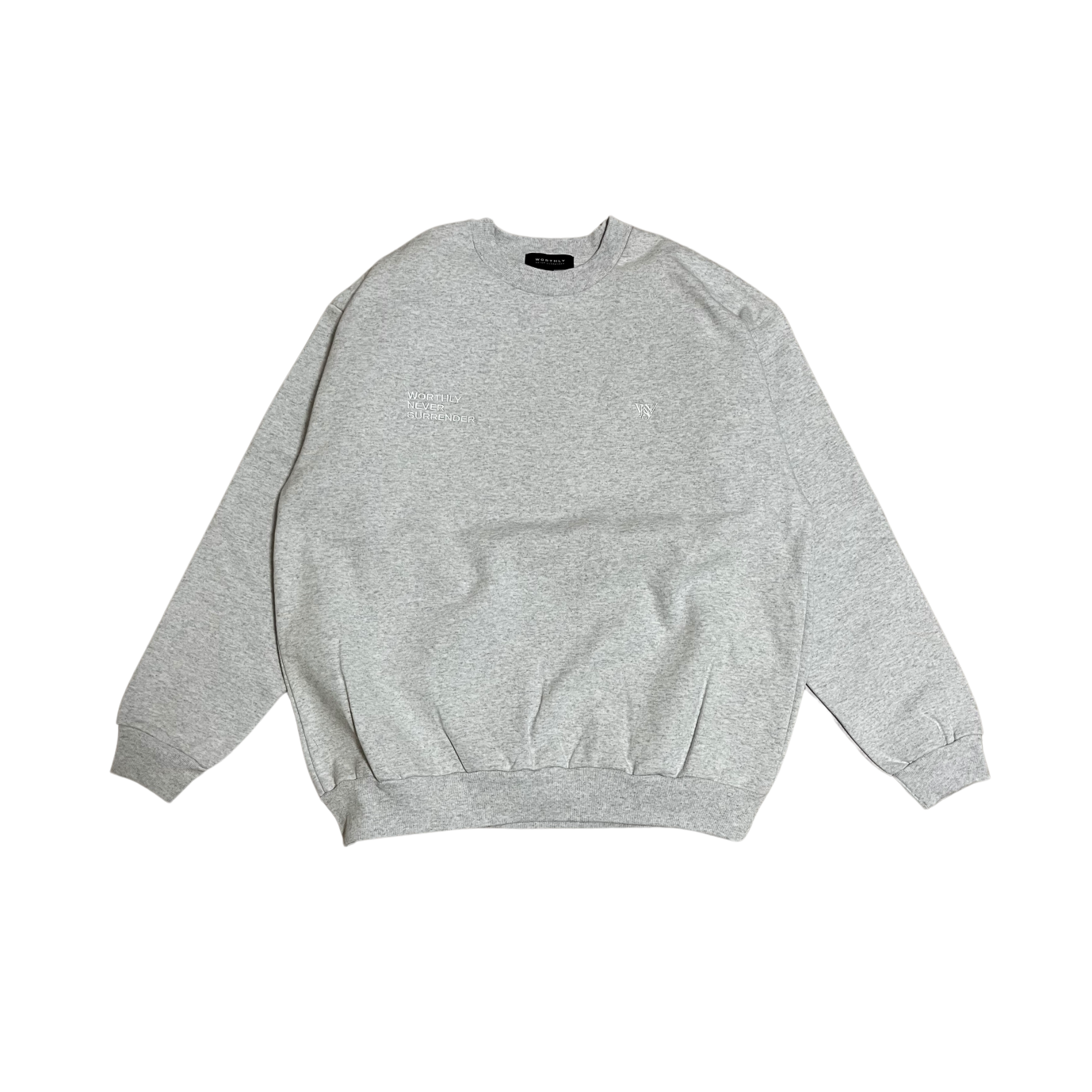 LOGO HEAVYWEIGHT CREWNECK SWEATSHIRTS / GREY